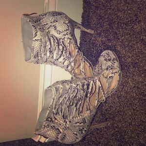 Snake skin heels!
